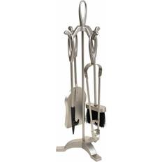 Fireplace Utensils nickel Iron 19 x 61 x 19 cm
