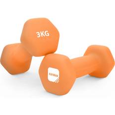 Neoprene Dumbbells with Free Poster Weight Set for Home Gym Fitness Training Equipment Anti-Slip Grip Material Comes with Workout Guide