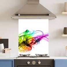 Transparent Splash Guards Choose Your Print Choose Your Print Toughened Glass Kitchen Splashback 60 x 75 cm Colour Mix Splash Guard