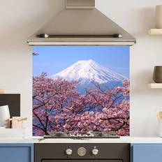 Choose Your Print Choose Your Print Toughened Glass Kitchen Splashback 70 x 65 cm Cherry Blosso Splash Guard