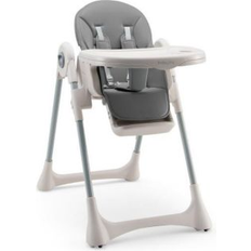 Gray Sitting Furniture SlickBlue Baby Folding High Chair Dining Chair With Adjustable Height And Footrest - Grey