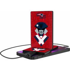 Battery Cases Keyscaper Black New England Patriots 2500 mAh Illustrated Credit Card Powerbank