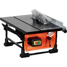 Towallmark Table Saw for Jobsite 8-inch, 6.7-Amp Copper Motor, Cutting Speed up to 3576RPM, 24T Blade, Compact Portable Table Saw Kit, with Sliding Miter Gauge DIY Woodworking and Furniture Making, Orange