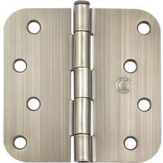 Door Levers Stone Harbor Hardware 4" Door Hinges 5/8" Radius Corner Yellow in Antique Brass P4058-5