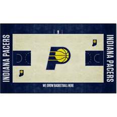 Carpets Blue/Beige 70" x 117" L Indiana Pacers Plush Area Rug 117.0 x 70.0 x 0.5 in Nylon Blue