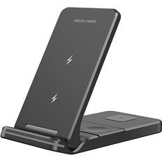 Chronus Wireless Charger Station,3 in 1 Wireless Charging Station for iPhone 12/11/11 Pro/11 Pro Max/X/XS/XR/Xs Max/8/8 Plus/SE 2/Samsung Phone