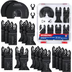 Power Tool Accessories WORKPRO Oscillating Saw Blades, Quick Release Multitool Blades for Cutting Wood Metal Plastic, Universal Tool Blades Fit Dewalt Worx Milwaukee Black&Decker Rockwell Makita Fein Craftsman(22PC)