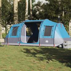 Camping & Friluftsliv vidaXL vidaXL Tunnelzelt 4 Personen Blau Wasserdicht