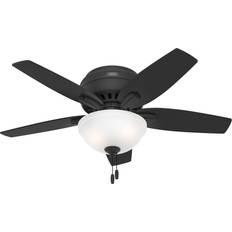 Lighting Hunter Fan Newsome Low Profile w/ Pull Chain & Kit 42" - Gray/Black/Brown Ceiling Flush Light