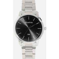 Moretime Klockor Moretime metallband, silver/svart, 42mm