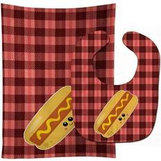 StationX Hot Dog Face Baby Bib & Burp Cloth