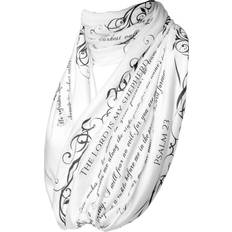 Rayon - Women Accessories Literati Club Bible Verse Psalm Scarf - Ivory