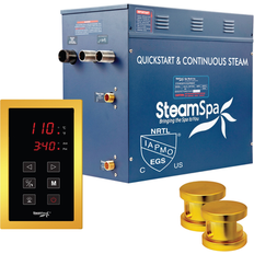 Saunas SteamSpa Oasis 10.5 KW QuickStart Acu-Steam Bath Generator Package Gold (22.0 In. W X 22.0 In. H X 12.0 In. D)