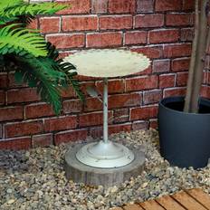 B&Q Garden & Outdoor Environment B&Q White Miniature Bird Bath Or Seed Feeder H36 x 31 cm - One Size