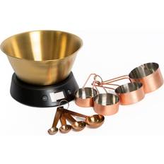 Measuring Set with Digital Scales & Brass Bowl