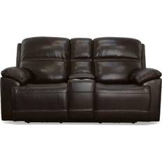 Sofas Flexsteel Jackson Zero-Gravity Power Reclining Loveseat 78" x 42" x 41" Dark Brown Sofa 2 Seater