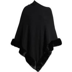 Nepbont Capes & Poncho's Anne Klein Faux Fur-Trim Poncho