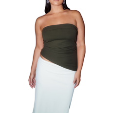 Gina Tricot Tube Top - Dark Green