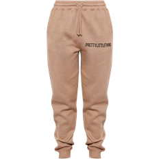 PrettyLittleThing Pants PrettyLittleThing Cuffed High Waisted Sweatpants - Mocha