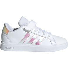 Velcro Zapatos para Niños Adidas Kid's Grand Court 2.0 - Cloud White/Iridescent/Cloud White