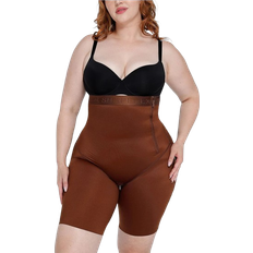 Elastane/Lycra/Spandex Shapewear & Under Garments shapellx AirSlim Butt-Lifting High Waist Shorts - Brown