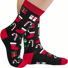 Shein Clothing Shein Pairs Christmas Novelty Cartoon Socks For Men And Women Santa Socks Colorful Fancy Funny Dress Socks