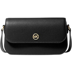 Michael Kors Jet Set Travel Small Pebbled Leather Crossbody Bag - Black