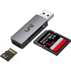 Memory Card Readers Uni Koochin llc, SD Card Reader USB 3.0 SD Card Adapter High-Speed Micro SD Memory Card Reader Support SD/Micro SD/TF/SDHC/SDXC/MMC/UHS-I Card Compatible with Mac Win Linux PC Laptop Chromebook Camera