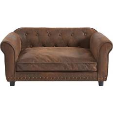 Ledersofas - Schwarz Galiama Brown Sofa 94cm