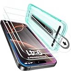 Iphone 16 pro max screen protector ESR 3 Pack for iPhone 16 Pro Max Screen Protector, [9H Hardness] [Military Grade Shatterproof] Tempered Glass Film with Flawless Fit Tray, HD Clear, Scratch Resistant