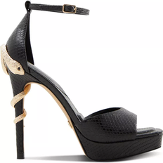 Rubber Heeled Sandals Aldo Medusa - Black