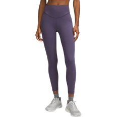 Purple - Women Tights Lululemon Wunder Under Everlux High Rise 25" Tight - Nightfall