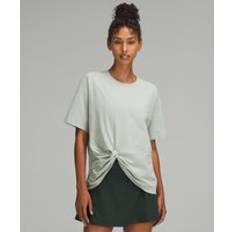 XXXS T-shirts Lululemon Twist-Front Oversized T-Shirt Jade Grey