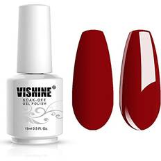 Vishine Gelpolish Lacquer Shiny Color Soak Off UV LED 1535 Bright Red