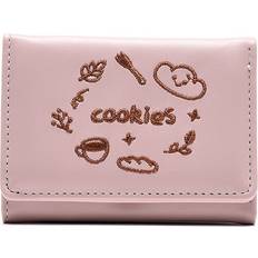 Wallets & Key Holders RYWOLT Womens Cookie Print Short Wallet - Pink