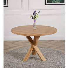 Oak Furniture King Oregon Natural Dining Table 110cm