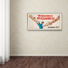 Framed Art Trademark Fine Art My Goodness My Guinness III Print on Canvas 16.0 H x 32.0 W x 2.0 D - Multi Color Framed Art