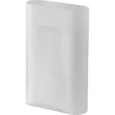 Grøn Vaser Muuto Ridge 35 cm White Frosted Glass Vase