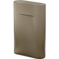 Muuto Ridge Frosted Glass 35 cm Taupe Vase