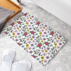 Bathroom Accessories Lark Manor Spring Joy White Non Slip Stone Bath Mat 60 cm W