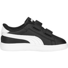 Puma Toddler Smash 3.0 Leather V - Black/White