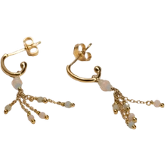 sisi copenhagen Isla Creole Earring - Gold/Morganite