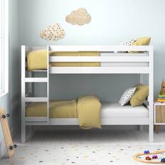 Mack + Milo Scoggins Single 3' Solid Wood Standard Surf White DE 90 x 190 cm Bunk Bed