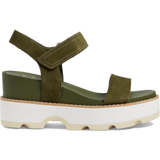 Green - Women Sandals Sorel Joanie IV Y Strap - Utility Green/Honey White