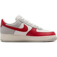 Gray - Men - Nike Air Force 1 Shoes NIKE Air Force 1 '07 LV8 M - Light Iron Ore/Pale Ivory/Phantom/Gym Red