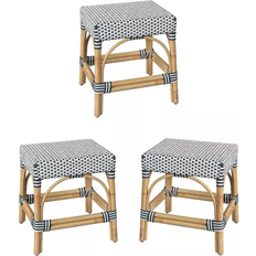 Footrest Outdoor Stools Home Square Dining Stool 3-pack