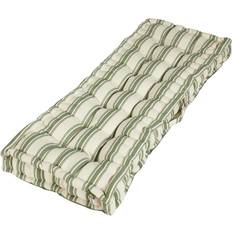 Cotton Stripe Garden Chair Sofa Bench Seat Cushion - Green (440 cm W)
