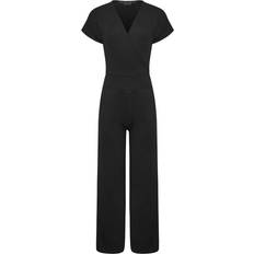 PixieGirl Wide Leg Wrap Jumpsuit - Black