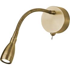 Searchlight Flexy LED Adjustable Satin Brass 9917SB Wall light