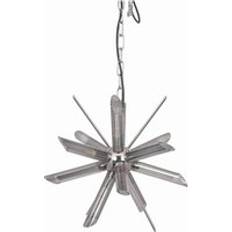 Estella Smoke Glass And Silver Metal Starburst